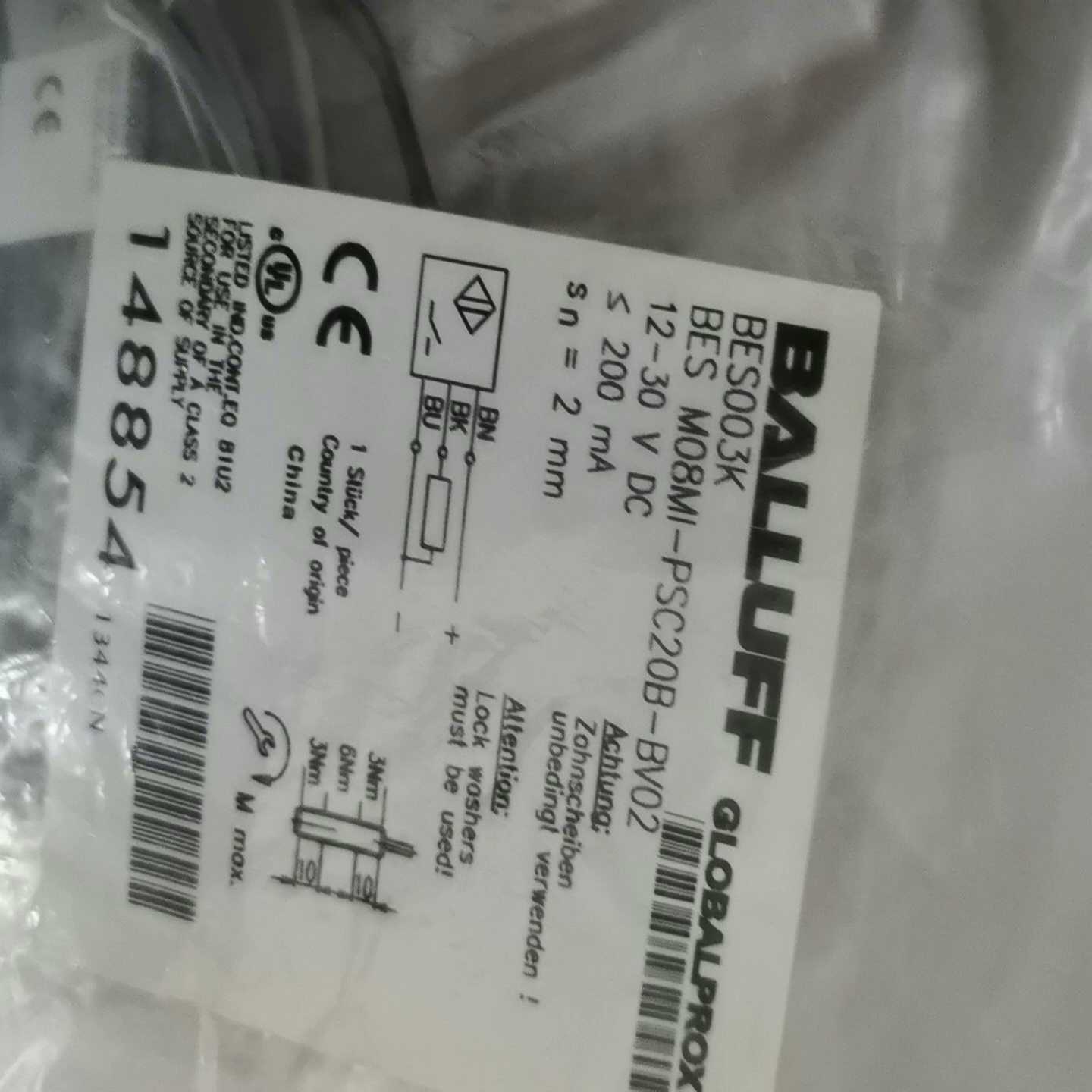 巴鲁夫BES003K接近开关BES M08MI-PSC20B~询价