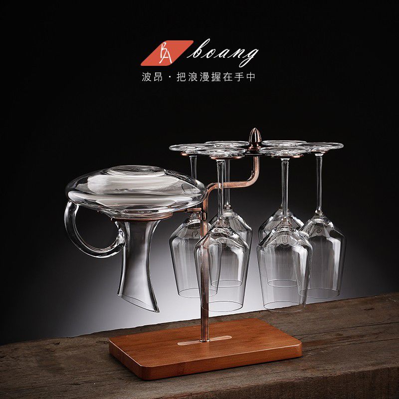 创意红酒杯架倒挂悬挂家用酒柜装饰摆件欧式简约挂杯架高脚