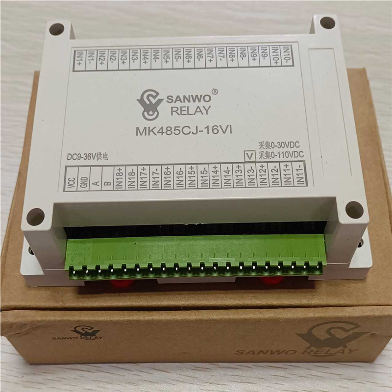议~SANWO RELAY 16路电压采集模块,MK485C-1