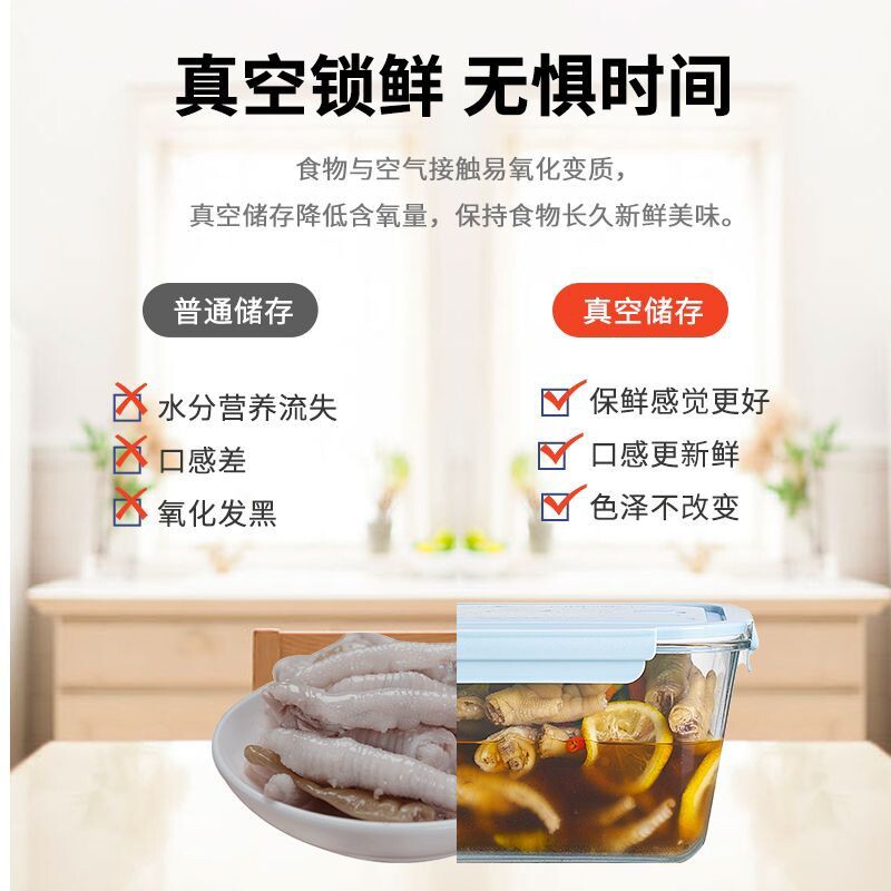 玻璃保鲜盒冰箱专用厨房食物收纳盒大容量泡菜盒腌菜罐密封盒防潮