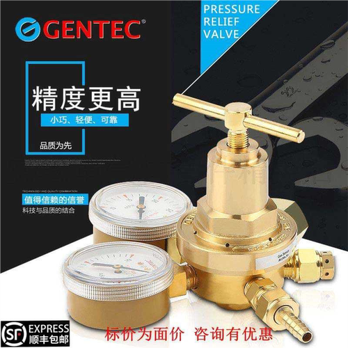 捷锐减压阀NTEC 152IN-40氮气减压器减压阀减压表氧气氢气
