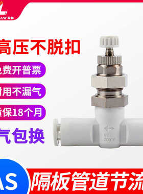 气管隔板管道节流阀AS1001F/2001F/2051F/3001F-04/06/08/10/12