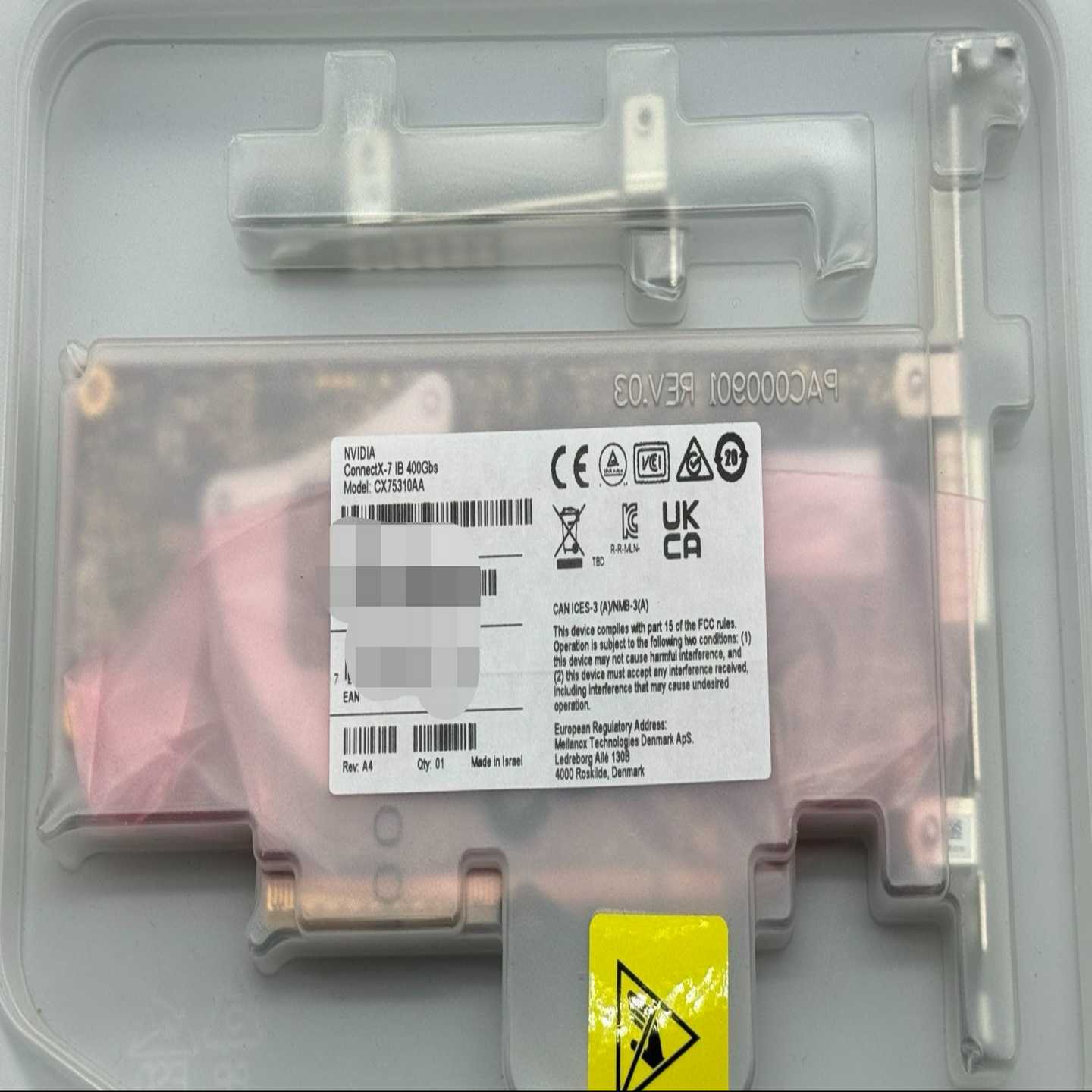 （时间电子）nvidiamellanox400GIB单口网卡MC