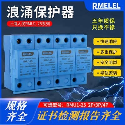 上海一级浪涌保护器10/350μ T1级防雷器SPD三相电涌保护器避