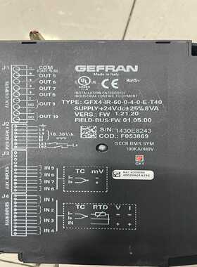 杰佛控制器GEFRAN GFX4-IR-60-0-4-E-T（佳毅工控）