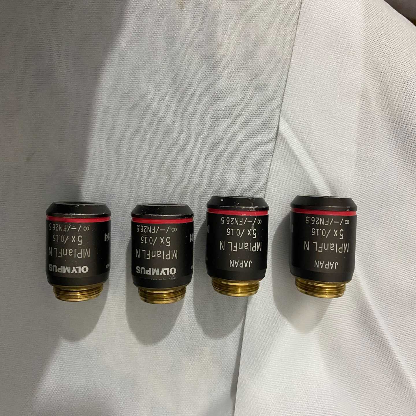 Olympus/奥林巴斯物镜5×0.15实物图包好 四只【鑫鑫商铺】