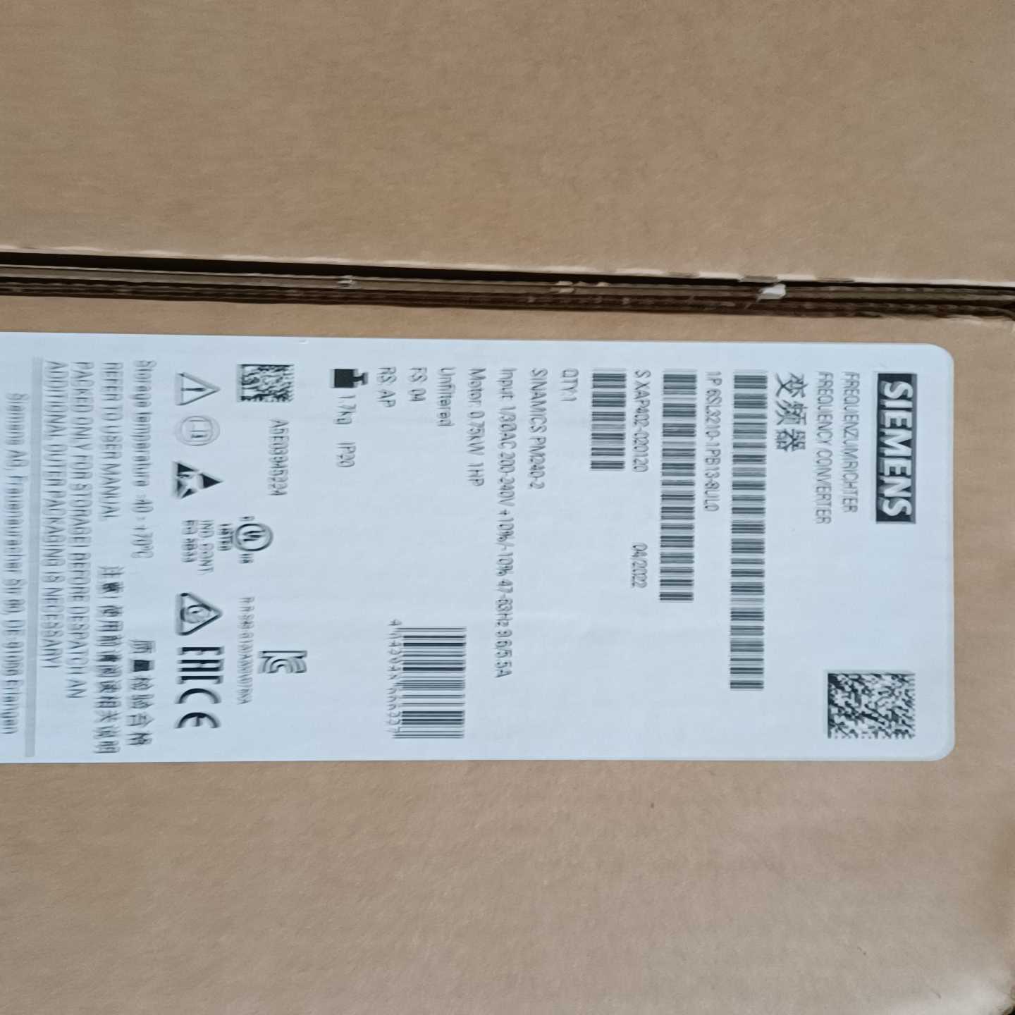 议价-6SL32U10-1PB13-8UL0G120变频器0.-议价