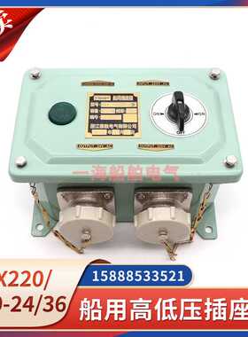 船用高低压插座箱CZX220/220-24/36FC1/2/SD1/2防水220V转24V3