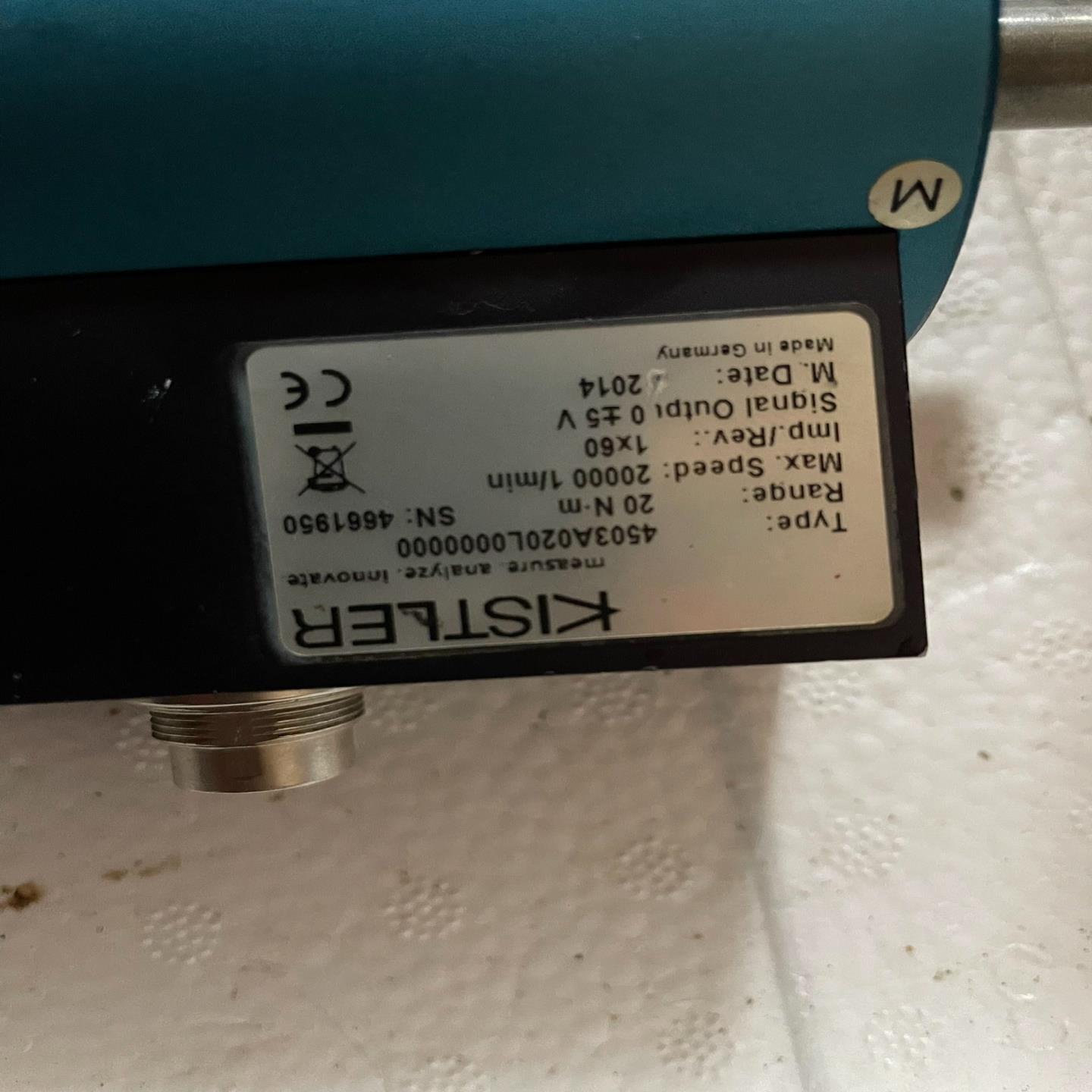 询价~KISTLER奇石乐扭矩传感器，4503A020L00000