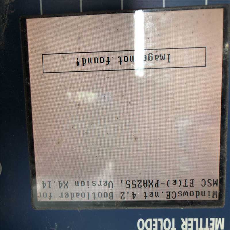 托利多ind780缺电源和竖板还有后盖加电显示如图，图为实物（耶