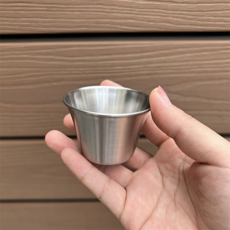 【出韩国15两个】304不锈钢迷你水杯茶杯酒杯咖啡杯酱料杯户外杯