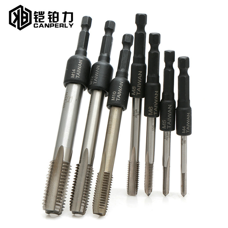 机用丝锥套筒夹头扳手1/4六角柄内牙回丝攻牙套筒M4-M16 丝锥套筒图片