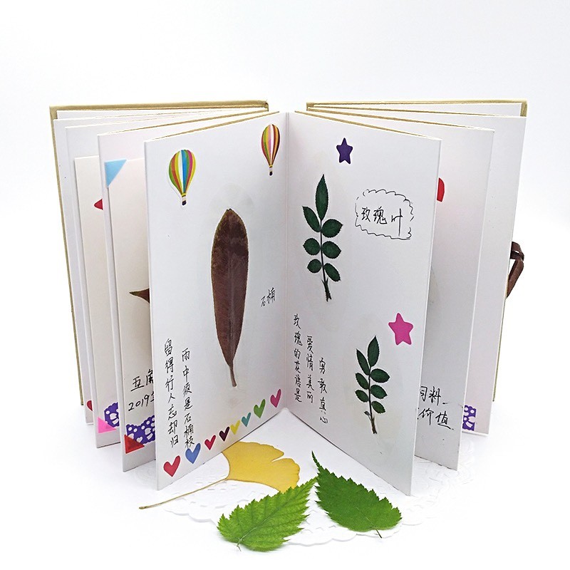 diy双面卡纸手工相册手绘本手风琴折叠页 DIY粘贴式集宝情侣