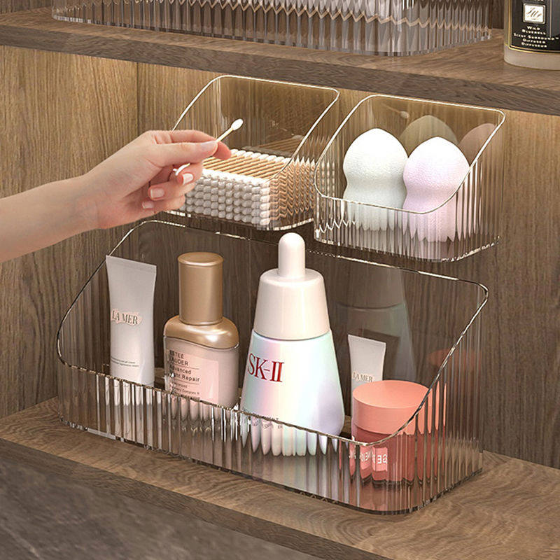 卫生间镜柜收纳盒壁挂口红面膜整理盒浴室镜子柜斜口化妆置