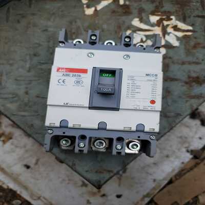 LS塑壳断路器ABS203B  空气开关100A~议价