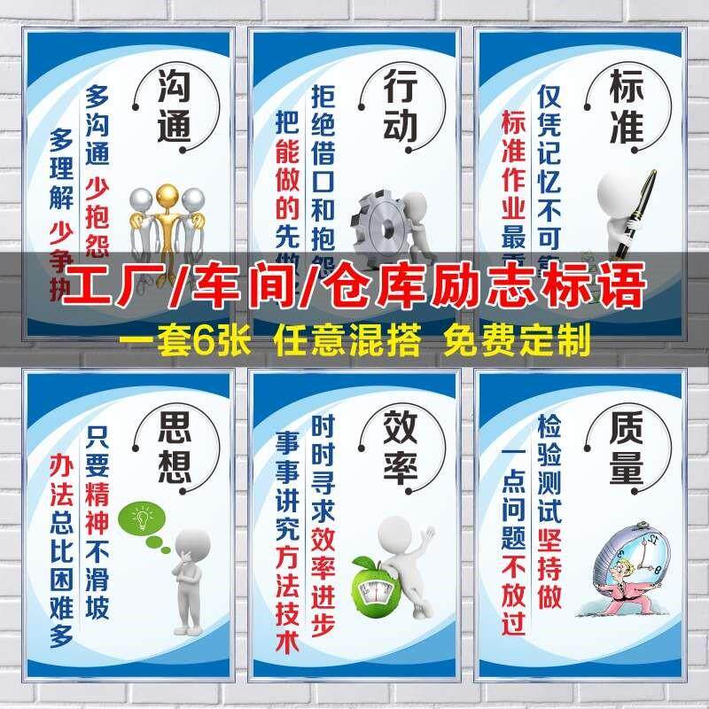hao8s7s生产标语安全车间看板6s励志5s生产办公室管理制度9宣传
