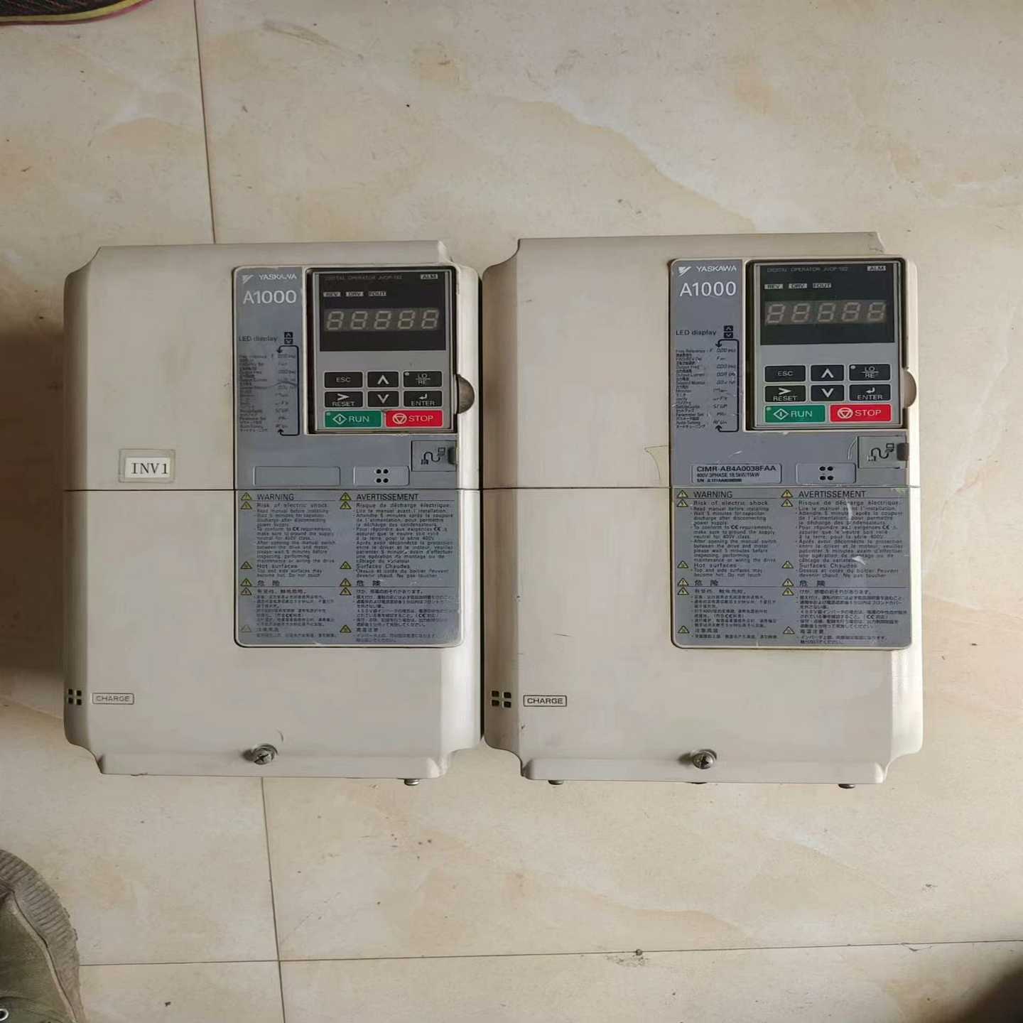 安川A1000变频器，ClMR-AB4A0038FAA，功率（电子设备）