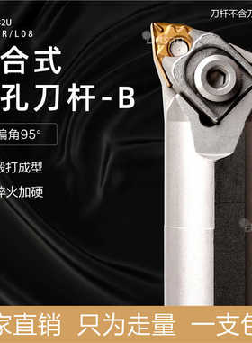 95度复合式内孔白色刀杆S25T/S32U-BWLNR08桃型大压板镗孔车
