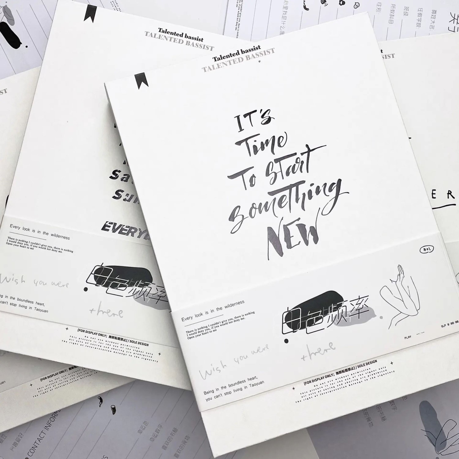 ins风活页高颜值同学录毕业纪念册简约小众文艺2024年新款留言册