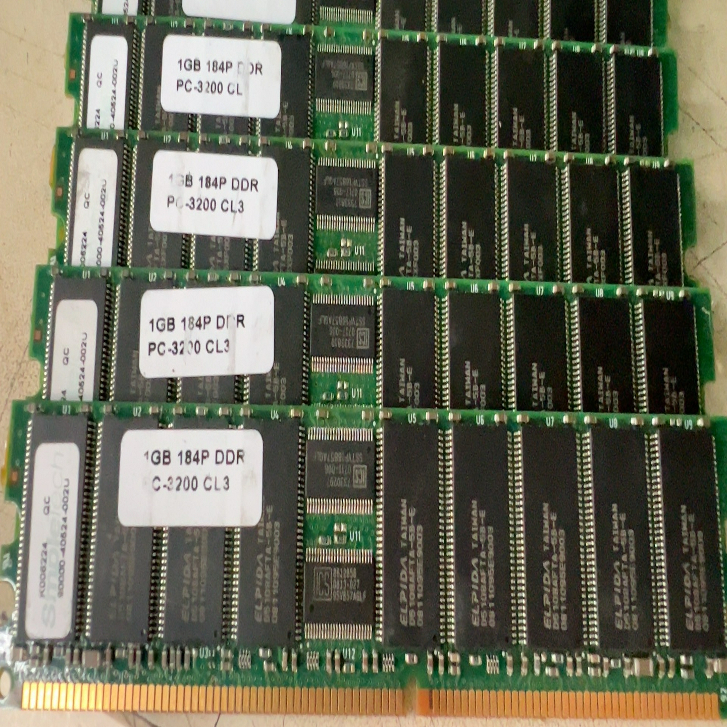 询价~DDR 1G PC3200 184P. CL3工控机内存