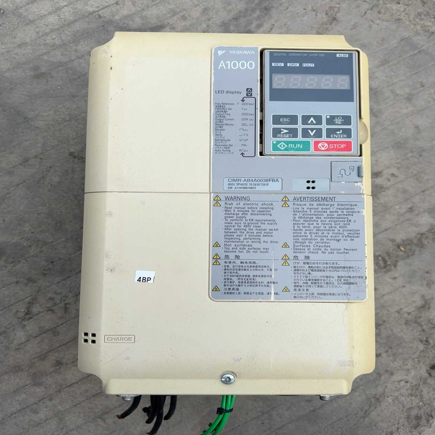 (询价)CIMR-AB4A0038FBA安川变频器，15-18.5千