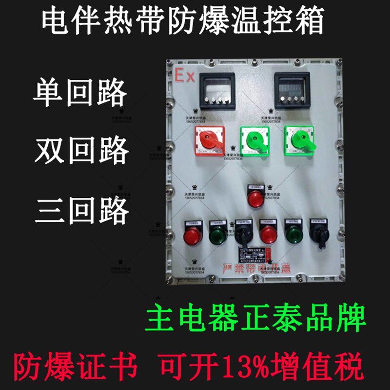 防爆配电箱 电伴热带防爆温度控制箱 单回路防爆温控箱 220V 定制