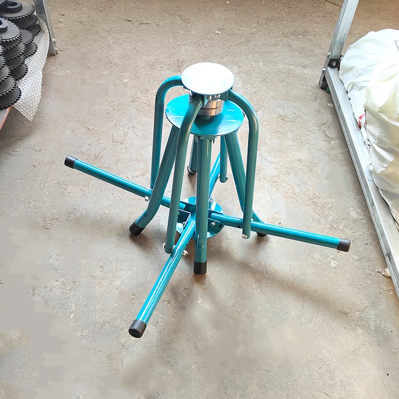 电梯钢丝绳放绳器重型加厚折叠放绳支架双轴承散装限速钢缆放线器