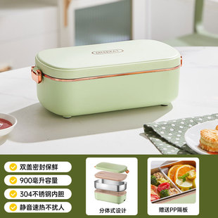 304不锈钢车载电热饭盒免注水保温便当盒上班族便携保温饭盒