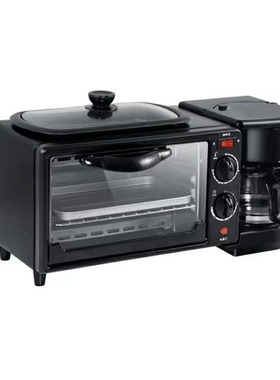 烤箱早餐机欧规多功能三合一早餐机家用面包机定时烘焙烤箱