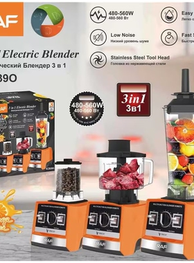 RAF欧规多功能三合一榨汁机家用料理机绞肉机研磨器磨粉机