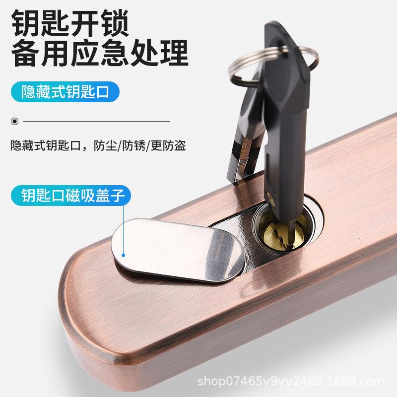 机铁械码锁不用密电户外庭院大密门艺花园双002开门防水双面码锁