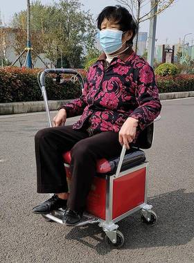 W坐YV老可人手推车代步方可坐加固拐弯便可F76576S6推幸福老年小