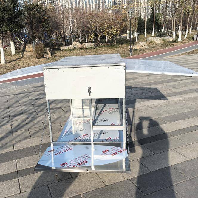 j8架子不锈钢摆摊半商用三轮车用多功能烧烤架全封闭拆装车g