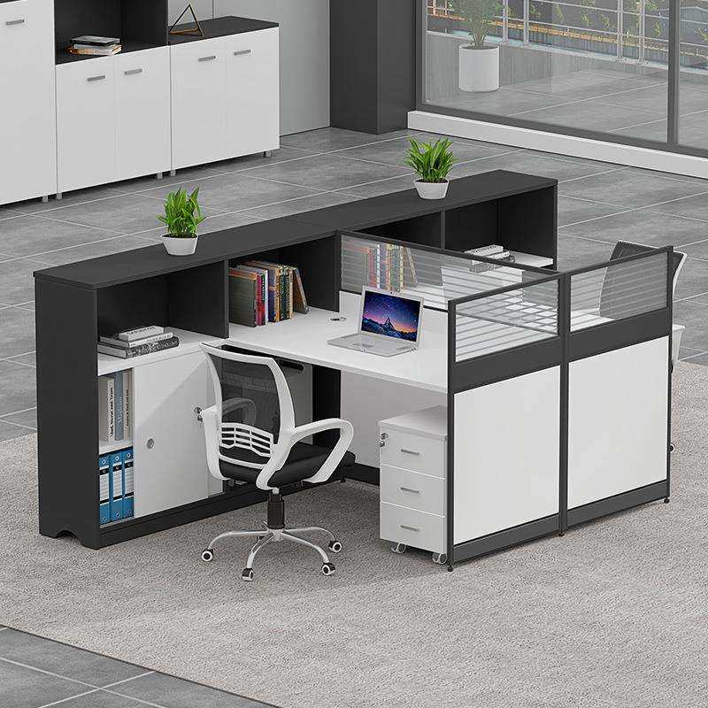 组合屏风办公桌办公室职员电脑桌椅简约现代职员桌工位桌财务桌