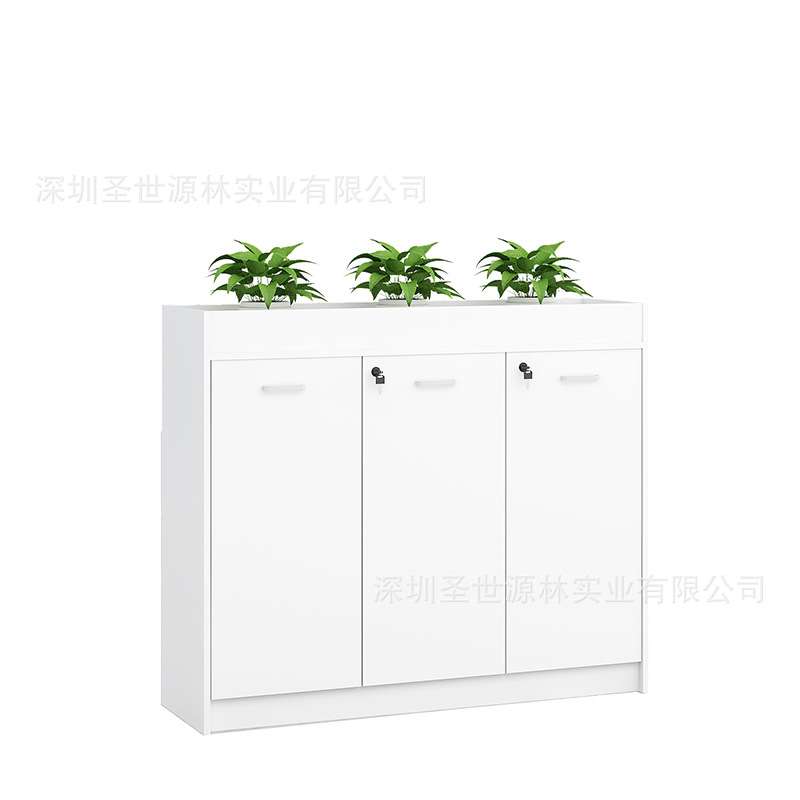 厂家直销花槽柜文件储物办公家具木质办公室简约现代资料矮柜地柜
