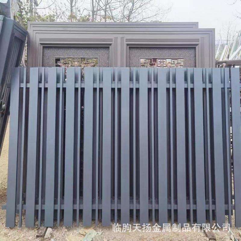 新中式简约铝艺护栏 小区庭院围栏花园铝合金护栏 别墅围墙栅栏