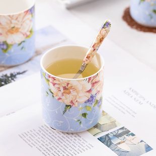 骨瓷家用无把杯具陶瓷客厅欧式 水具套装 杯子简约冷水壶茶具整套
