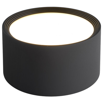 极简超薄明装筒灯圆形led免打孔吸顶泛光灯商用办公室走廊天花桶