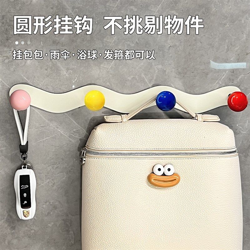 门后挂钩强力承重粘胶免打孔卫生间钩子置物架入户门挂衣架收纳,收纳整理,挂钩/粘钩,淘宝优惠券,粉丝福利购,淘宝优惠卷