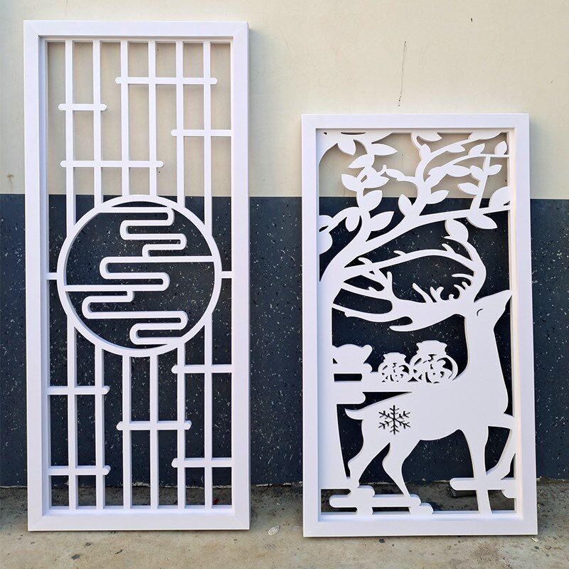 玄关PVC屏风隔断中式木格栅镂空装饰花格仿木雕通花板隔断墙简约,基础建材,通花板,淘宝优惠券,粉丝福利购,淘宝优惠卷