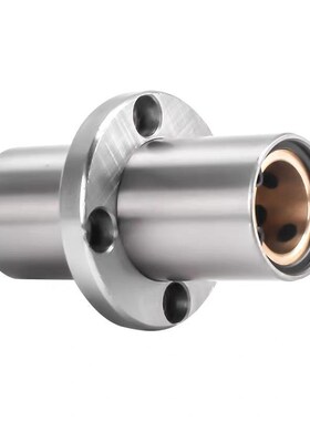 外钢内铜加长中间圆法兰石墨铜套直线轴承LMFC16 20 25 30 40LU50