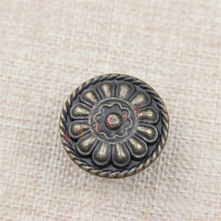 凤尾欧式拉手单孔暗装床头柜抽屉小拉手古典抽手橱柜门拉手锌合金