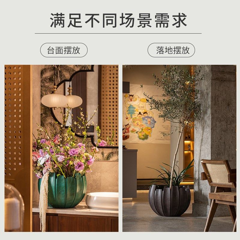 森空间花盆复古中古风透气氧化镁植物盆大型装饰软装搭配可养绿植,家居饰品,花盆,淘宝优惠券,粉丝福利购,淘宝优惠卷