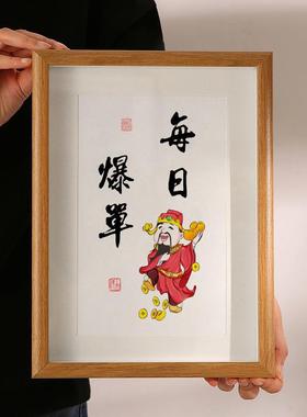 每日爆单财神爷小摆件家用吧台摆台办公室桌面服装店店铺招财装饰