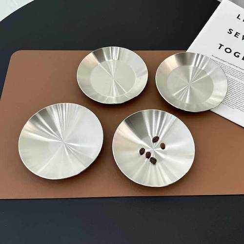 小怪兽18-10不锈钢加厚干果碟子水果盘调料碟早餐煎蛋盘宝宝餐盘