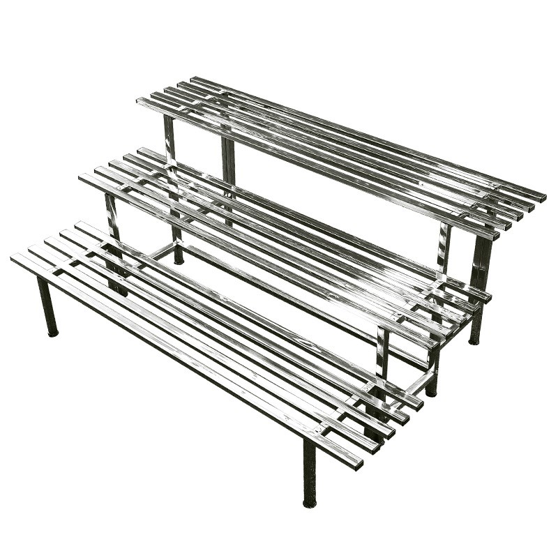 不锈钢花架子阳台铁艺阶梯落地式多层多肉客N厅置物户外装饰花盆