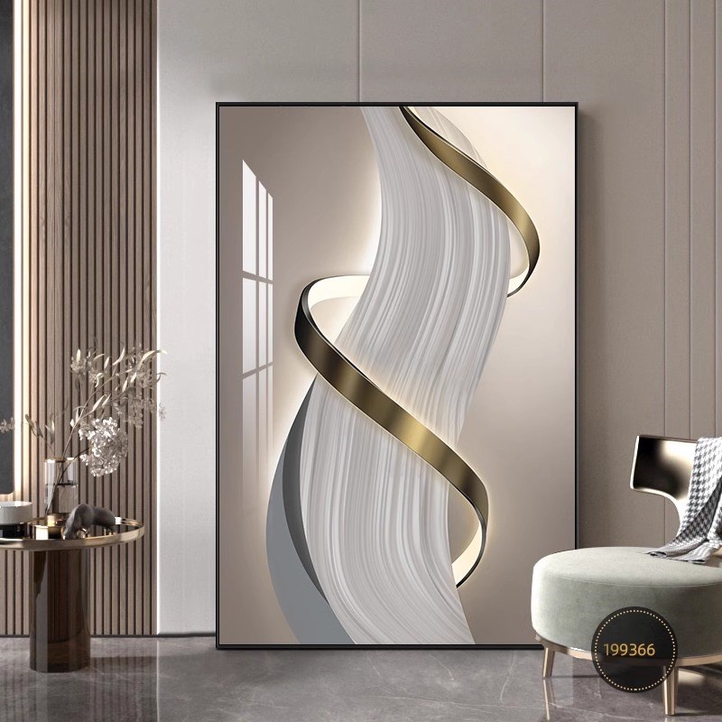 现代简约客厅装饰画抽象大气沙发背C景墙挂画落地画高级感玄关壁