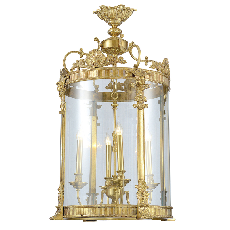 法式吊灯欧式g餐厅全铜玄关阳台走廊门厅乡村复古奢华大气玻璃客