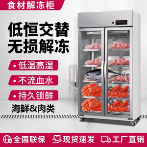 智能解冻柜商用海鲜金枪鱼虾蟹保鲜柜低温化冻机缓化牛羊肉排酸柜