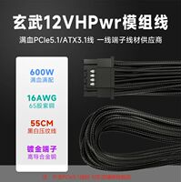 Yichen Yu Xuanwu 650k Gold Medal Full module computer power Supply, rated 650W, all Taiwanese series electrolytic silent ATX3.1 thumbnail 4
